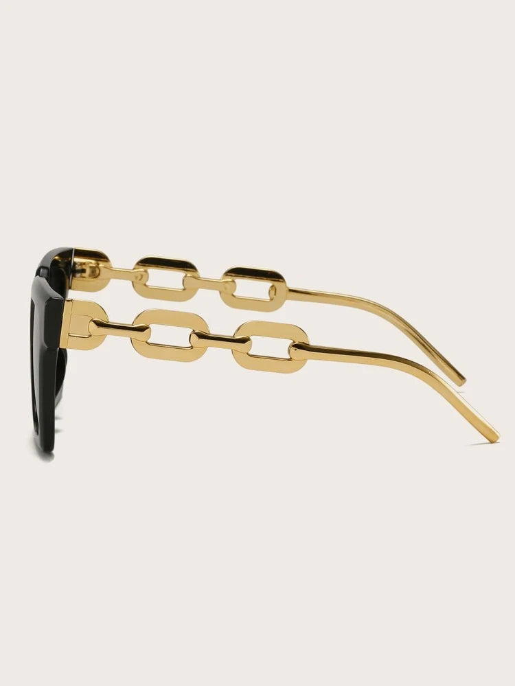 Golden Chain Oversized Glasses
