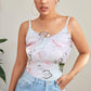 Organza Floral Knitted Cami Top