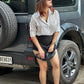 Combo Deal: Striped Shirt With Black Skorts