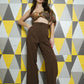 Double Button High Waist Pants