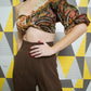 Bohemian Top With Brown Pants