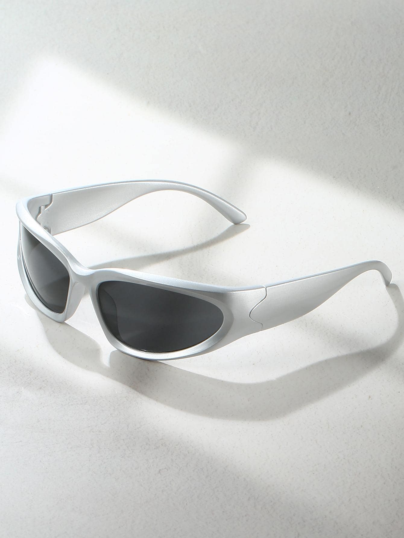 Y2K Silver Wrap Sunglasses