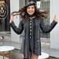 European Winter Coat With Muffler & Beret