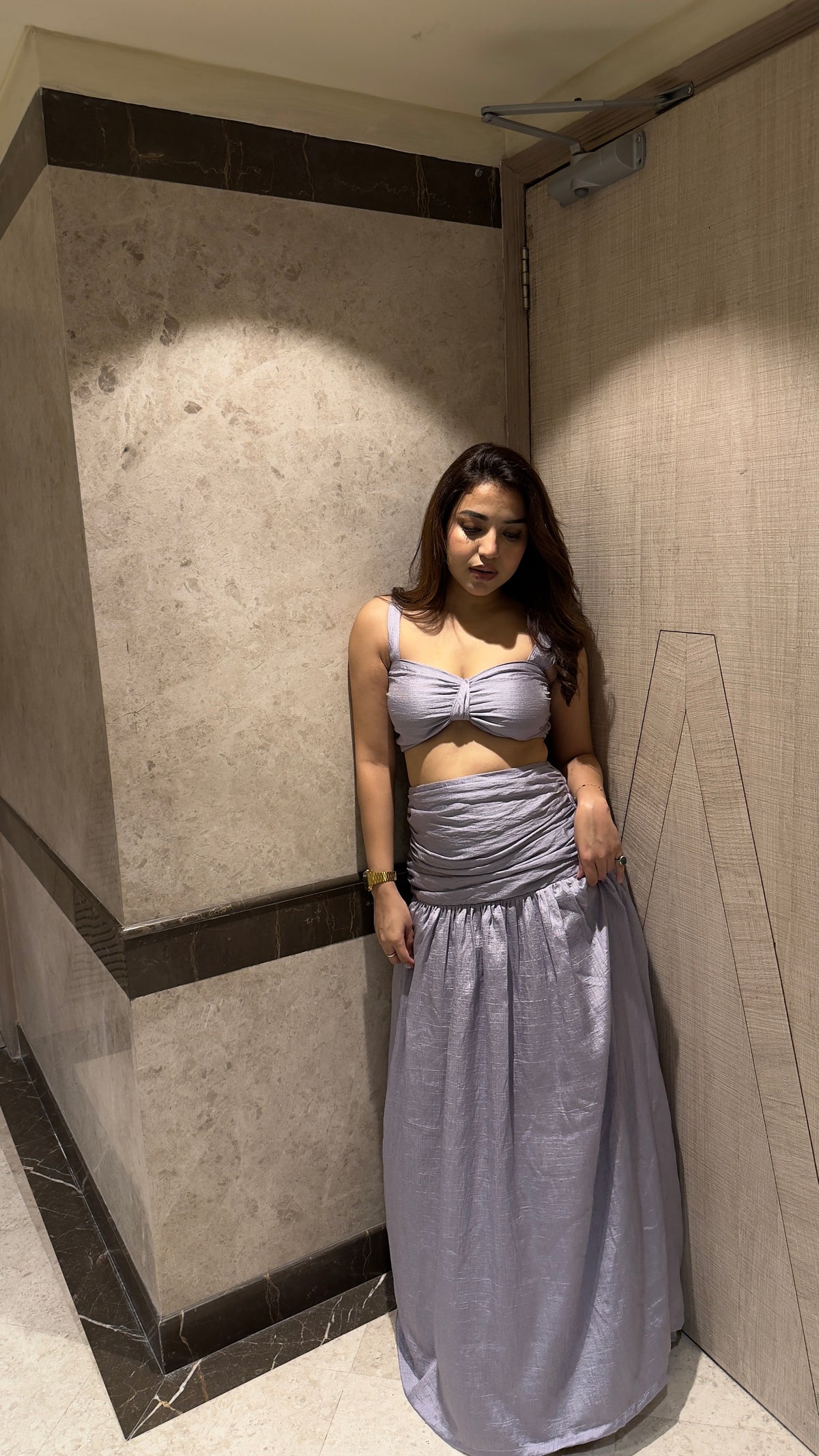 Pastel Festive Skirt Sets With Scarf