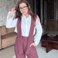 Dusty Maroon Trousers Set