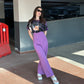High Corset Waist Wide Leg Pants