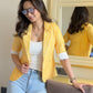 Striped Blazer With Tank Vest