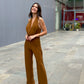 Padded Backless Jumpsuit