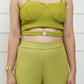 Padded Cami Bralet With High Waist Pants