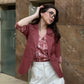 Rust 3/4th Blazer With Vest
