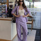 Layered Lilac Pant Suit Set