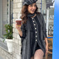European Winter Coat With Muffler & Beret