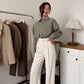 Basic Shirts With High Waist Corporate Pants