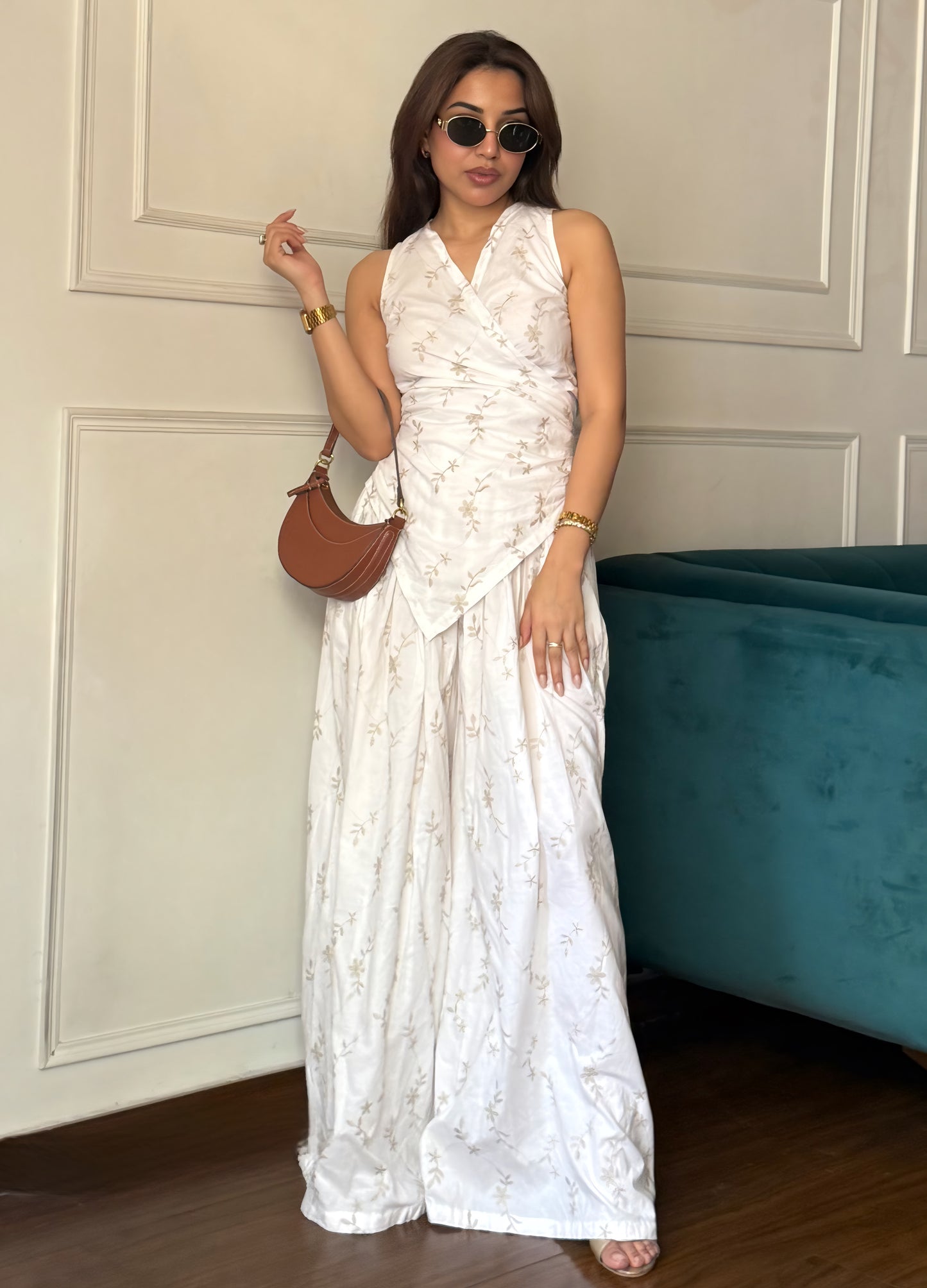 Sophisticated Cotton Embroidered Co-ords