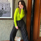Neon Bodysuit With Black Taro Pants