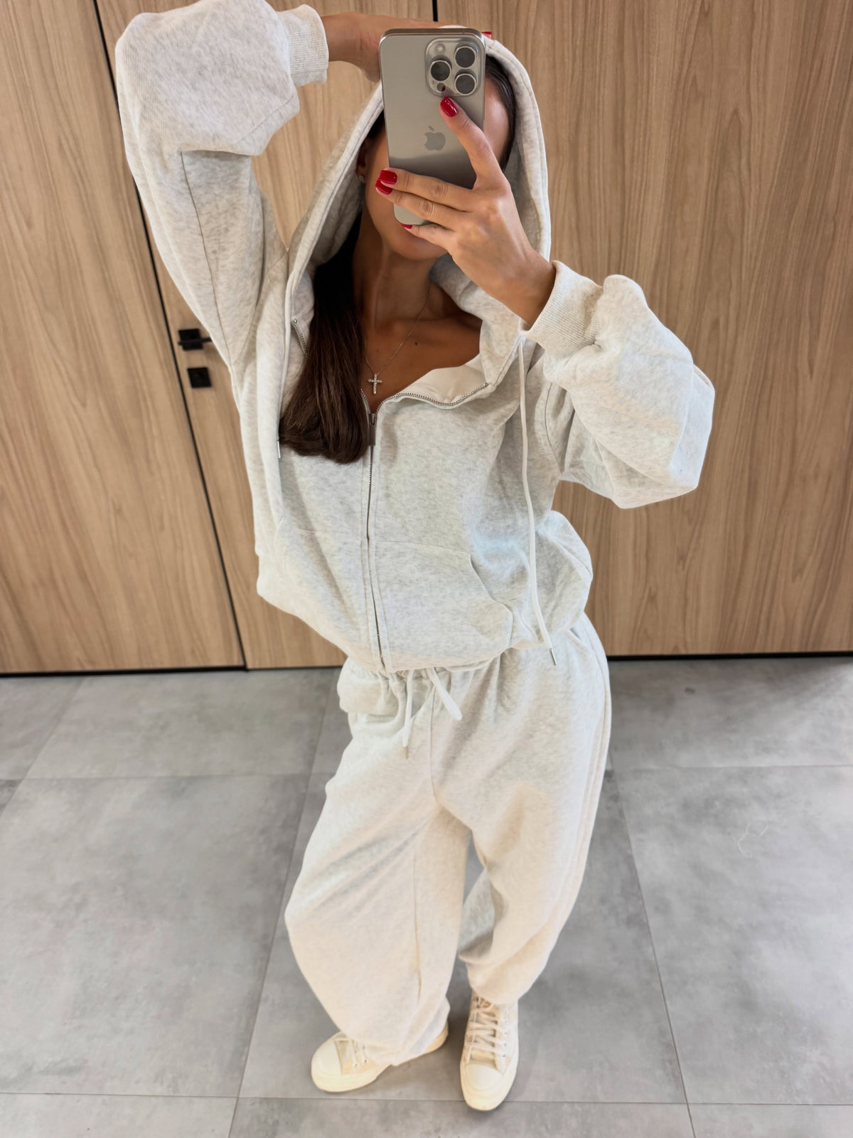 Zip-Up Hoodie And Sweatpants Set