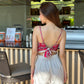 Vintage Print Scarf Tops