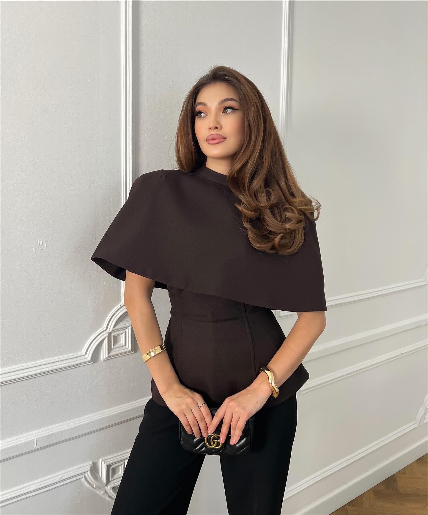 Polished Capelet Top