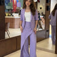 Layered Lilac Pant Suit Set