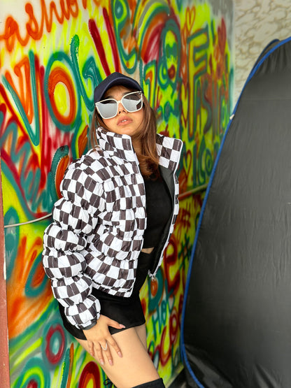 Printed Puffer jackets