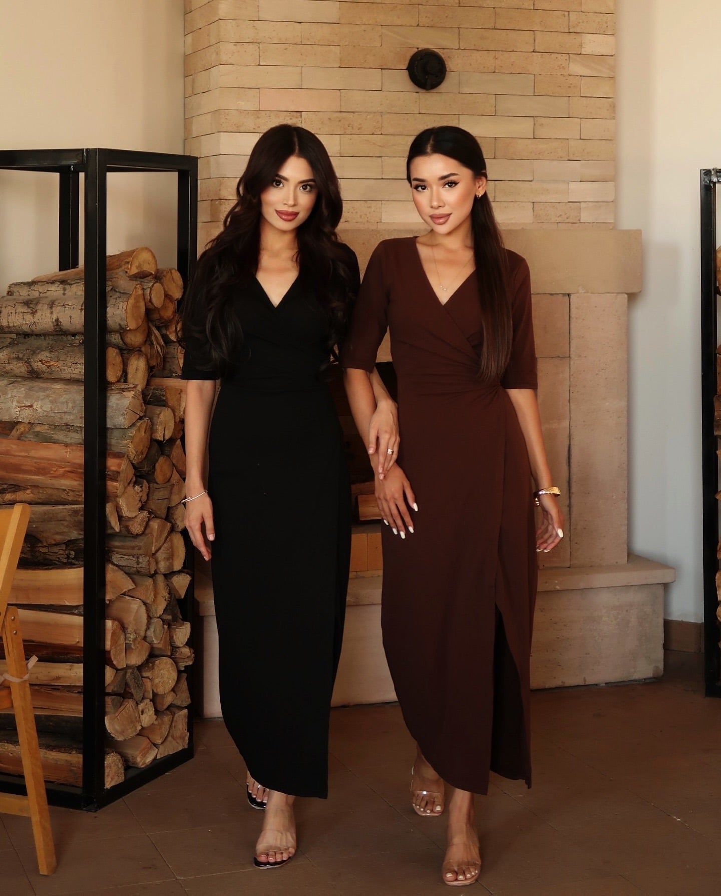 Wrap Around Midi Dress