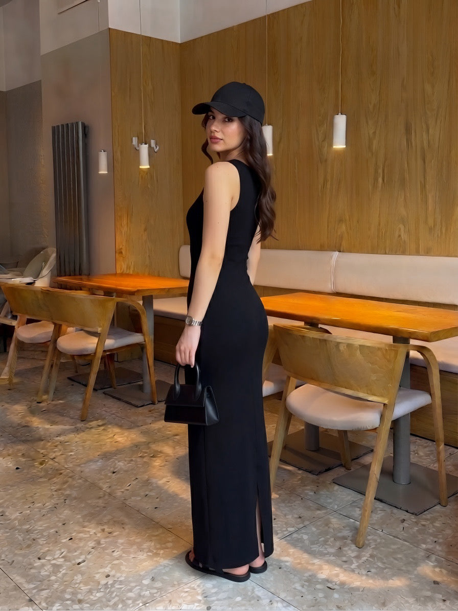 Ebony Maxi Body Hugging Dress