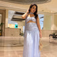 Pastel Festive Skirt Sets With Scarf
