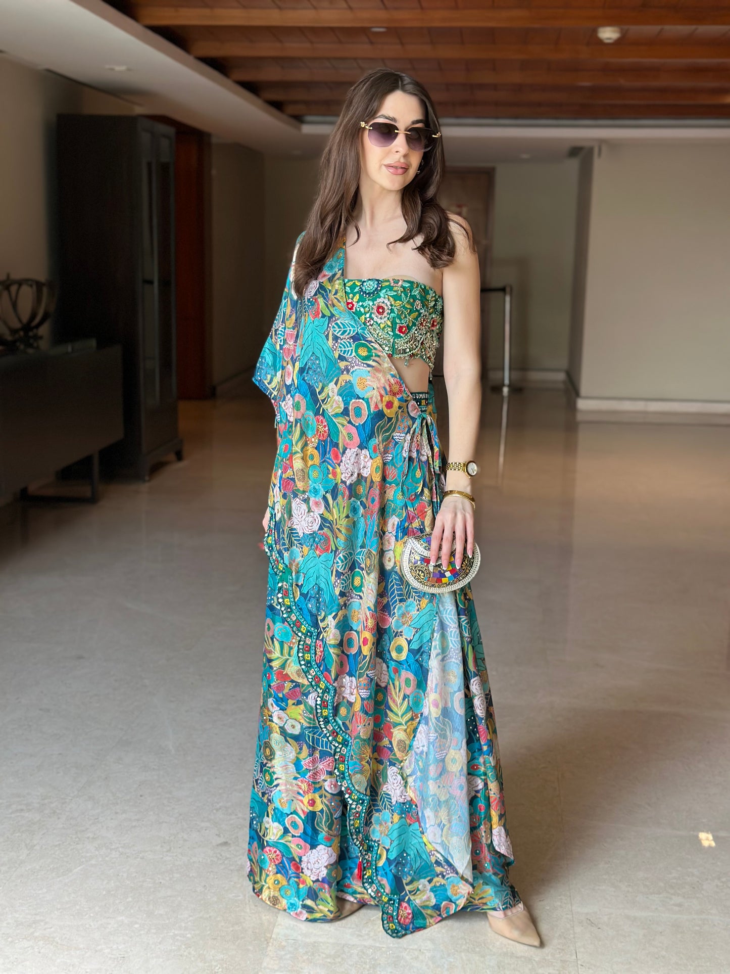 Abstract Printed Festival Fusion Co-ordinates