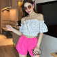 Off-Shoulder Top With Shorts