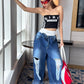 Bougie Distressed Big Denims