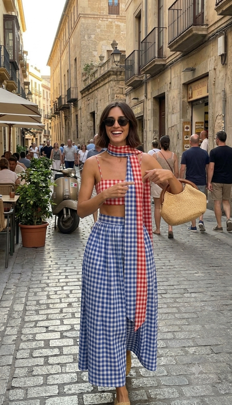 Color Confused Skirt Co-ordinates