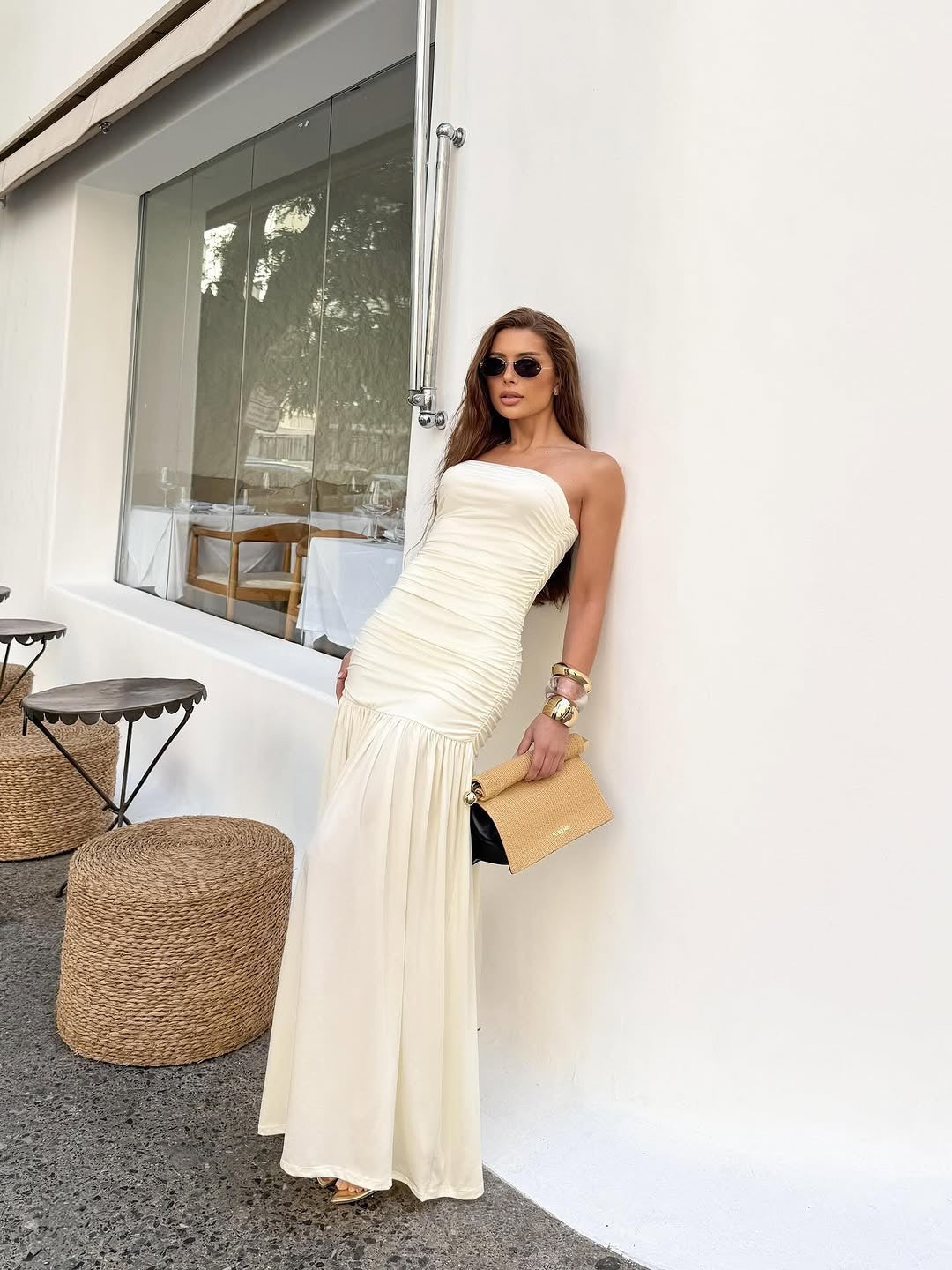 Cinderella Body-Hug Long Dress