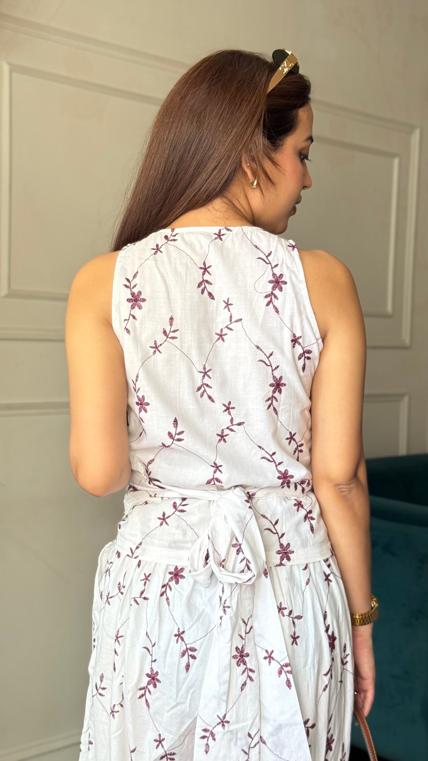 Sophisticated Cotton Embroidered Co-ords