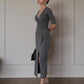 Wrap Around Midi Dress
