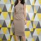 Neutral Corporate Midi Dress