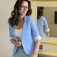 Striped Blazer With Tank Vest