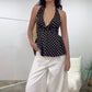 Polka-Dots Halter Neck Top