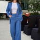 Aristocratic Blue Blazer Set