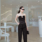Empire Waist Wide Leg Pants