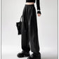 Faux Leather Drawstring Pants