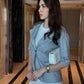 Light Grey 3/4th Sleeve Blazer