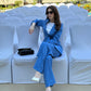 Aristocratic Blue Blazer Set