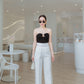 Empire Waist Wide Leg Pants