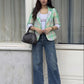 Plaid Blazer With Tank Vest