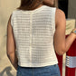 Mustard Crochet Vest