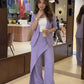 Layered Lilac Pant Suit Set