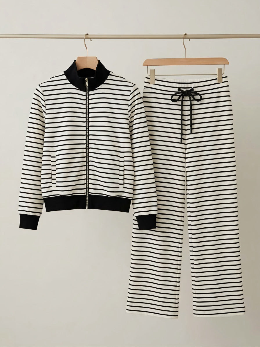 Chalk Stripes Jacket With Pants