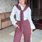 Dusty Maroon Trousers Set