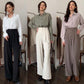 Basic Shirts With High Waist Corporate Pants
