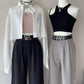 Double Belted Petite Trousers